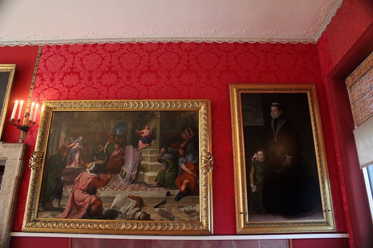 Framed art and prints on a wall